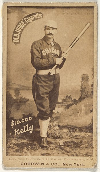 File:"$10,000" Kelly, Chicago, from the Old Judge series (N172) for Old Judge Cigarettes MET DP825079.jpg