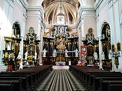 Interior da igreja da Exaltação da Santa Cruz