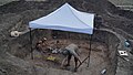 Археологічні розкопки кургану скіфської доби (некрополь Скоробір, Більське городище).jpg