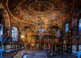 Interior of the Dormition of the Theotokos Church in the village Gari, Macedonia