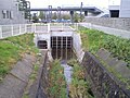 うらうちない川、札幌ドーム前広場の暗渠（南羊7号橋から見る）