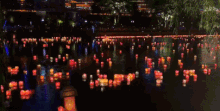 Water Lanterns in Hunan Province, China Zi Yuan 2020He Deng Ge Jie .gif