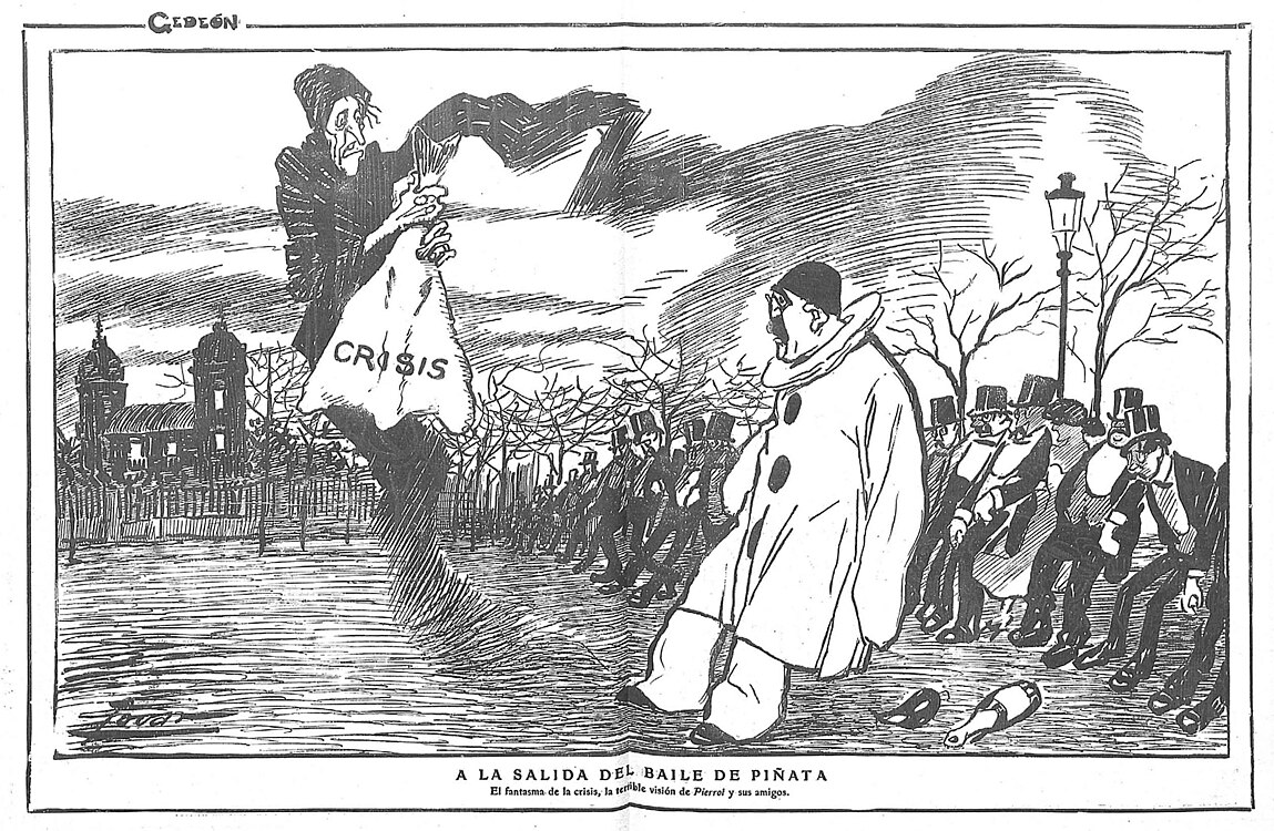 A la salida del baile de piñata, 25 de febrero de 1912.