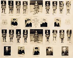 1943-44 team photo of the United States Coast Guard Cutters hockey team. 1943-44 U.S. Coast Guard Cutters.jpg