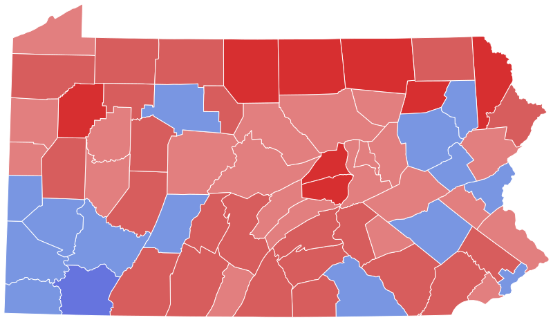 File:1944 United States Senate election in Pennsylvania results map by county.svg