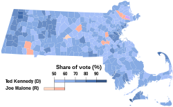 1988 US Senate election in Massachusetts results by municipality.svg