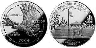 <span class="mw-page-title-main">Prisoners of War silver dollar</span> US commemorative coin