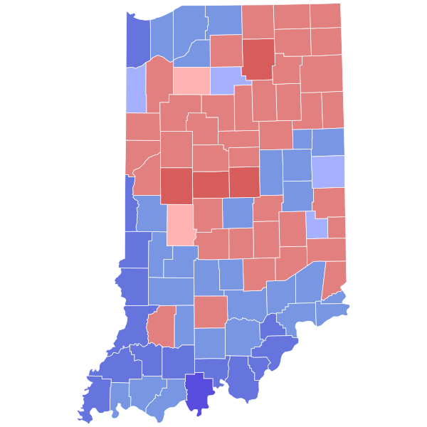 File:1996 Indiana gubernatorial election results map by county.svg