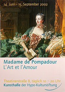 Plakat zur Ausstellung „Madame de Pompadour“