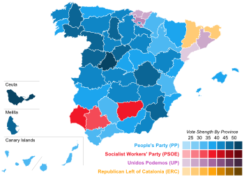 2016 Spanish election - Results.svg