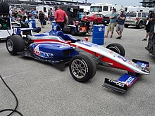 2017 Indy Lights car of Nico Jamin at the Freedom 100 2017 Freedom 100 - Nico Jamin car.jpg