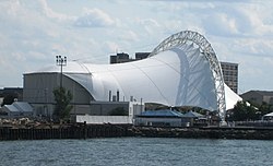 2017 Rockland Trust Bank Pavilion from Boston Harbor.jpg