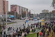 Беларуская: Пратэстны мітынг супраць Лукашэнкі 15 лістапада 2020 года. Мінск, Беларусь English: Protest rally against Lukashenko, 15 November 2020. Minsk, Belarus Русский: Протестный митинг против Лукашенко 15 ноября 2020 года. Минск, Беларусь