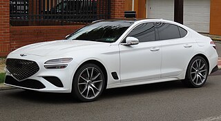 <span class="mw-page-title-main">Genesis G70</span> Korean upscale 4-door sedan (2017–)