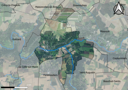 Carte orhophotogrammétrique de la commune.