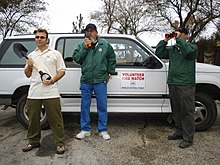 The Volunteer Fire Watch program was created during the extreme dry conditions near the end of the 2004 fire season where record low fuel moisture levels caused the entire National Forest to be closed. The ANFFLA volunteers mobilized to create a Fire Watch program from their privately owned vehicles. ANF-FireWatch.jpg