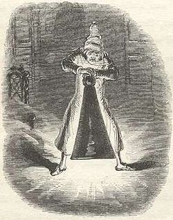 Kristnaska sonorado - Scrooge Extinguishes la Numero unu de la Tri Spirits.jpg