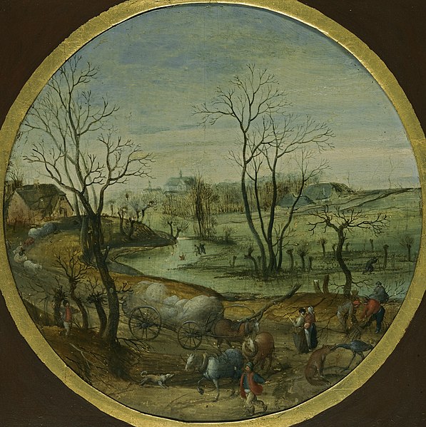 File:A Winter Landscape with peasants on a Path by Abel Grimmer 1579.jpg