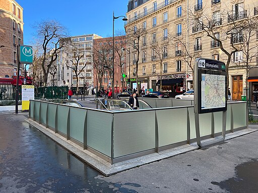 Accès Station Métro Olympiades Rue Tolbiac - Paris XIII (FR75) - 2021-12-31 - 5