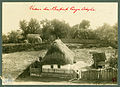 Strohgedecktes Bauernhaus, Fotografie von Leopold Adler, zwischen 1900 und 1920