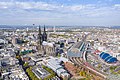 Aerial view of the central railway station in Cologne, Germany (48987205997).jpg