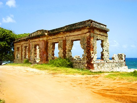 Aguadilla Punta Borinquen Lighthouse Ruins—an 1889 lighthouse destroyed by the tsunami