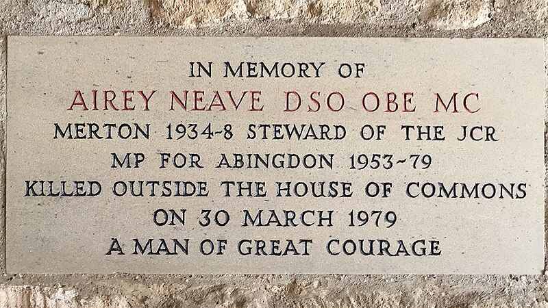 File:Airey Neave memorial plaque.jpg