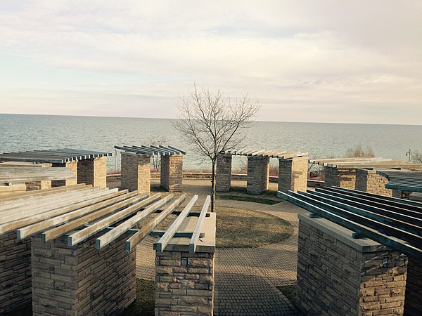 View of Lake Ontario as seen from Ajax Water Supply Plant located on Ajax Waterfront