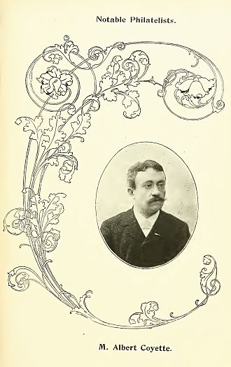 Albert Coyette, as pictured in The Philatelic Record. Albert Coyette, born 1860.jpg