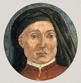 Автопортрет. Фреска из церкви Санта-Тринита во Флоренции. Хранится в Академии Каррара, Бергамо.