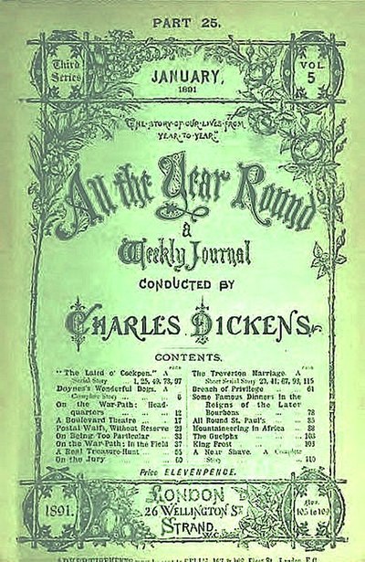 Cover of third series, January 1891 issue