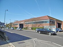 Alperton bus garage in April 2016 Alperton Garage - geograph.org.uk - 4891087.jpg