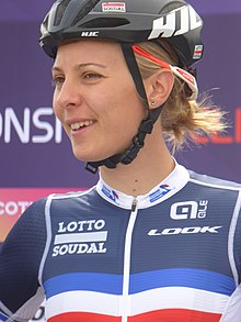 Anabelle Dreville - 2018 UEC Avrupa Yol Bisikleti Şampiyonası (Kadınlar yol yarışı) .jpg