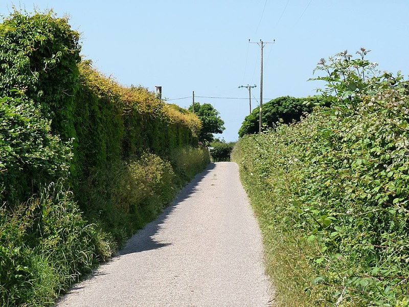 File:Approaching Pickwell Cross - geograph.org.uk - 1923163.jpg