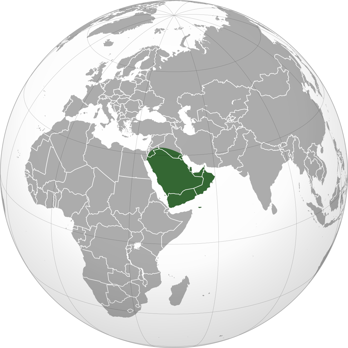 syrian desert location on world map