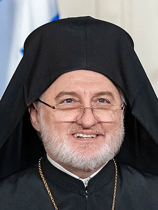 <span class="mw-page-title-main">Elpidophoros of America</span> Greek Orthodox Archbishop of America (b. 1967)