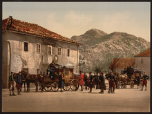 Arrival of the Post Cetinje Arrival of the Post, Cetinje, Montenegro WDL2610.png