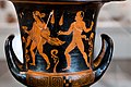 Asteas - RFVP 2-125 - robbing the miser as phlyax play - Dionysos and satyr - Berlin AS F 3044 - 04