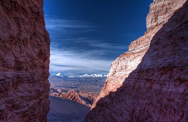 Valle de la Luna ("Moon Valley") in the Atacama Desert of Chile, the world's driest non-polar desert