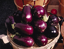 Eggplants, also called aubergines. Aubergines.jpg