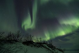 Aurora borealis above Abisko National Park, Sweden