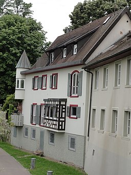 Bad Säckingen - Schönaugasse Gebäude Rheinufer