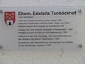 Infotafel zum Tannböckhof