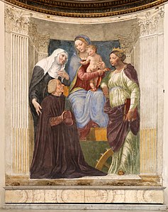 Madonnan och Barnet med de heliga Birgitta och Katarina av Alexandria samt kardinal Ferdinando Ponzetti i Santa Maria della Pace.
