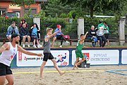 Deutsch: Beachhandball Europameisterschaften 2019 (Beach handball Euro); Tag 2: 3. Juli 2019 – Männer, Vorrunde Gruppe D, Ungarn-Schweden 2:0 (23:22, 32:24) English: Beach handball Euro; Day 2: 3 July 2019 – Women Preliminary Round Group A – Men Preliminary Round Group D – Hungary-Sweden 2:0 (23:22, 32:24)