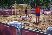 Deutsch: Beachhandball bei den Olympischen Jugendspielen 2018 in Buenos Aires; Tag 7, 13. Oktober 2018; Jungen, Halbfinale – Spanien-Kroatien 2:1 English: Beach handball at the 2018 Summer Youth Olympics in Buenos Aires at 13 October 2018 – Boys Semifinal – Spain-Croatia 2:1 Español: Handball de playa en los Juegos Olimpicos de la Juventud Buenos Aires 2018 en 13 de octubre de 2018 – Semifinales de chicos - España-Croacia 2:1