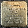 Berta Bernhardt - Goernestrasse 10 (Hamburg -Eppendorf). Stolperstein.nnw.jpg