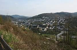 View of Meggen in April 2008