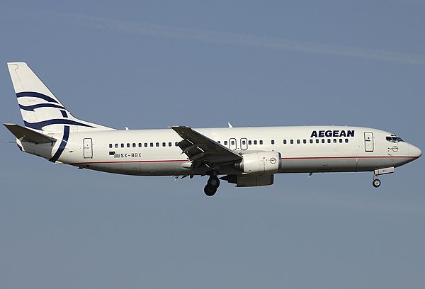 Aegean Airlines used Boeing 737-400s between 2001–2010