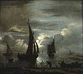 River by Moonlight, Anthonie van Borssom, 17th c.